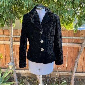 Gerard Darrel Quilted Silk Jacket size 40